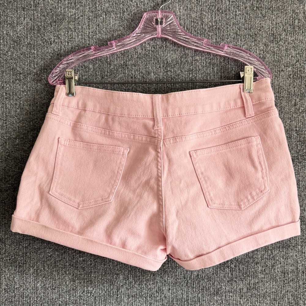 No Boundaries Bubblegum Pink High Rise Denim Shorts  M Coquette Girlhood‎ Core